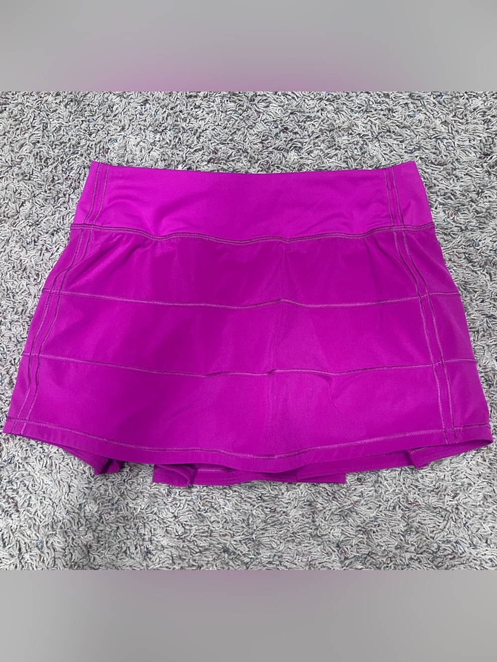 Lulelemon Fuschia Pace Rival tennis Skirt sz. 4